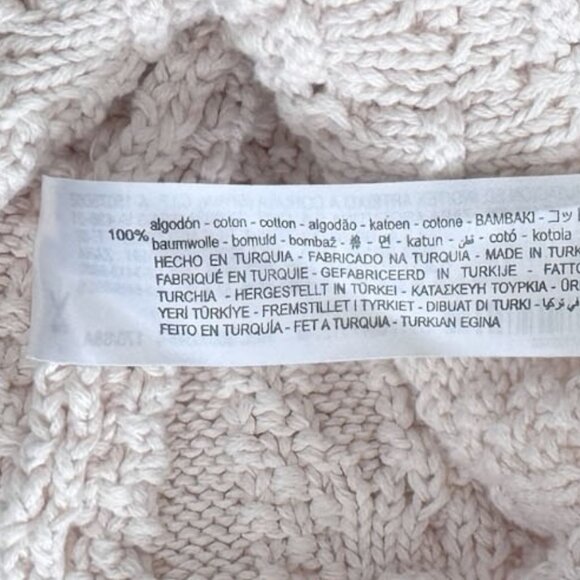 Zara Chunky Knit Cropped Cableknit Short sleeve Sweater - Picture 5 of 5